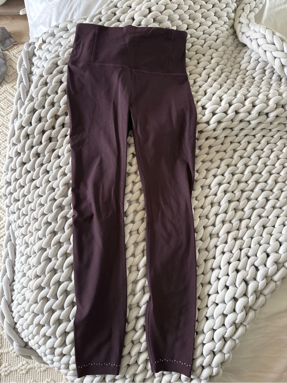 lululemon athletica Plum High-Rise Leggings with Perforated Detail